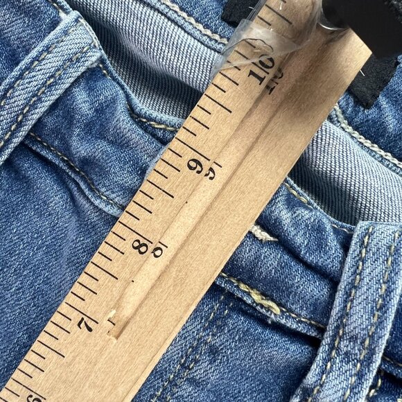 Judy Blue Jeans Women's 30x26* Skinny Mid Rise Light Blue Raw Hem Denim Tag 29 - Picture 15 of 16